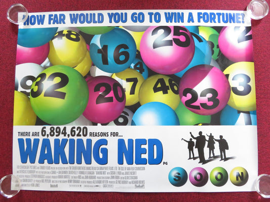 WAKING NED UK QUAD (30"x 40") ROLLED POSTER IAN BANNEN DAVID KELLY 1998 Rendezvous Cinema Movie posters