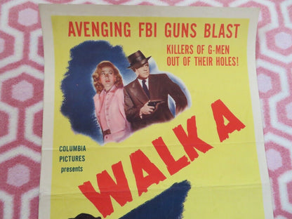 WALK A CROOKED MILE US INSERT (14"x 36") POSTER LOIS HAYWARD DENNIS O'KEEFE '48 Movie posters
