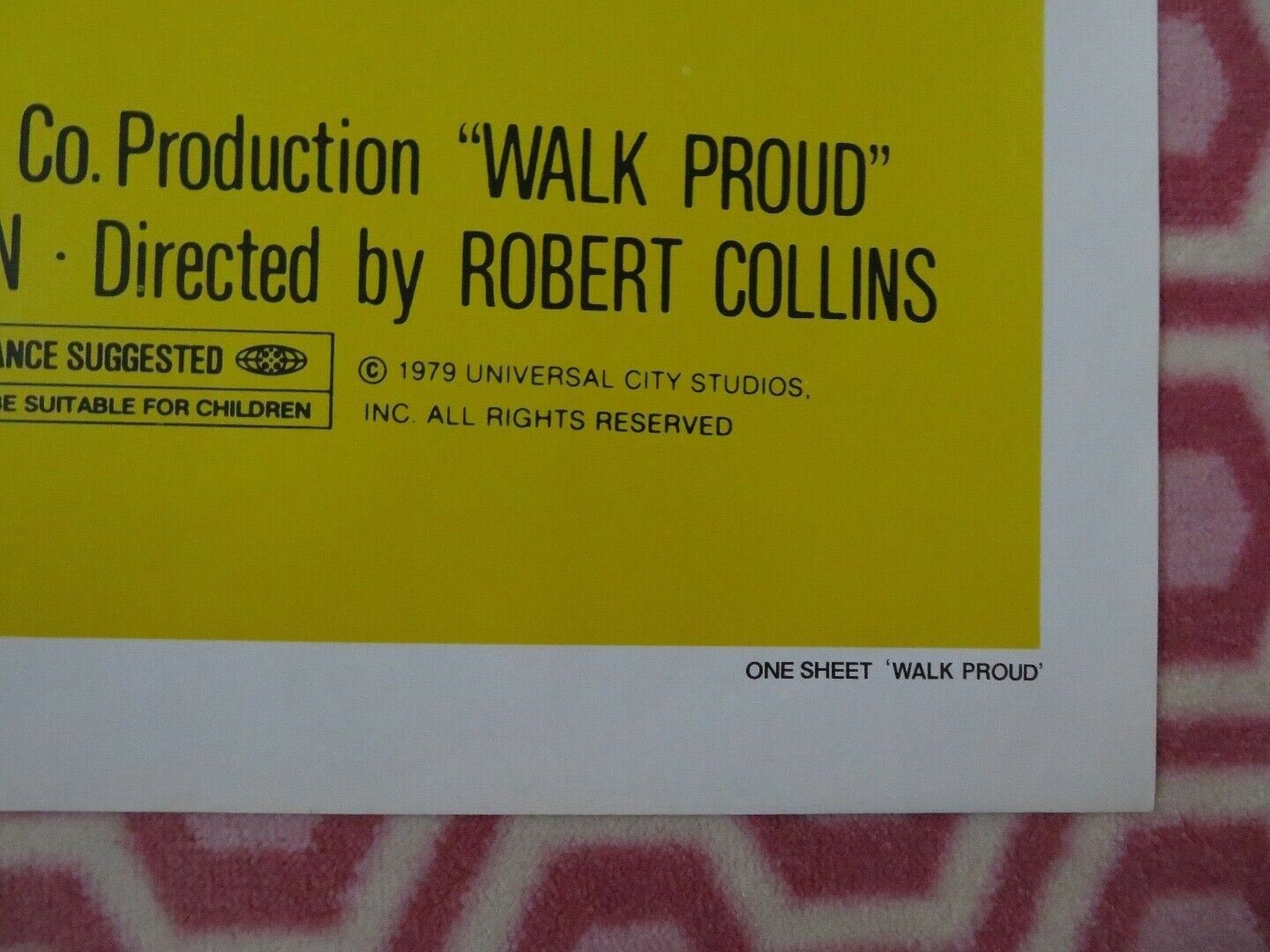 WALK PROUD US ONE SHEET POSTER ROBBY BENSON PEPE SERNA 1979 Movie posters