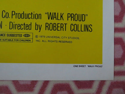 WALK PROUD US ONE SHEET POSTER ROBBY BENSON PEPE SERNA 1979 Movie posters