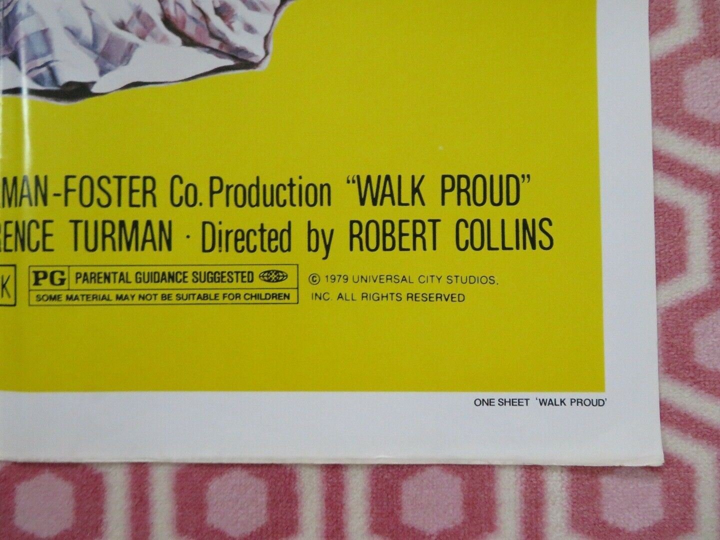 WALK PROUD US ONE SHEET POSTER ROBBY BENSON SARAH HOLCOMB 1979 Rendezvous Cinema Movie posters
