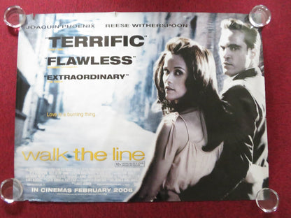 WALK THE LINE UK QUAD ROLLED POSTER JOAQUIN PHOENIX REESE WITHERSPOON 2005 Rendezvous Cinema Movie posters