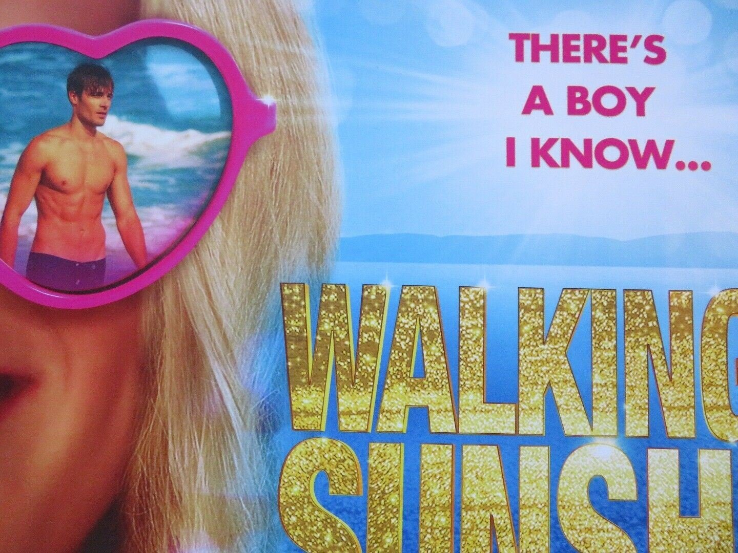 WALKING ON SUNSHINE QUAD (30"x 40") ROLLED POSTER LEONA LEWIS 2014 Rendezvous Cinema Movie posters