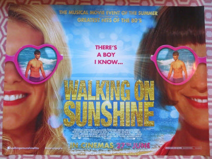 WALKING ON SUNSHINE QUAD (30"x 40") ROLLED POSTER LEONA LEWIS 2014 Rendezvous Cinema Movie posters