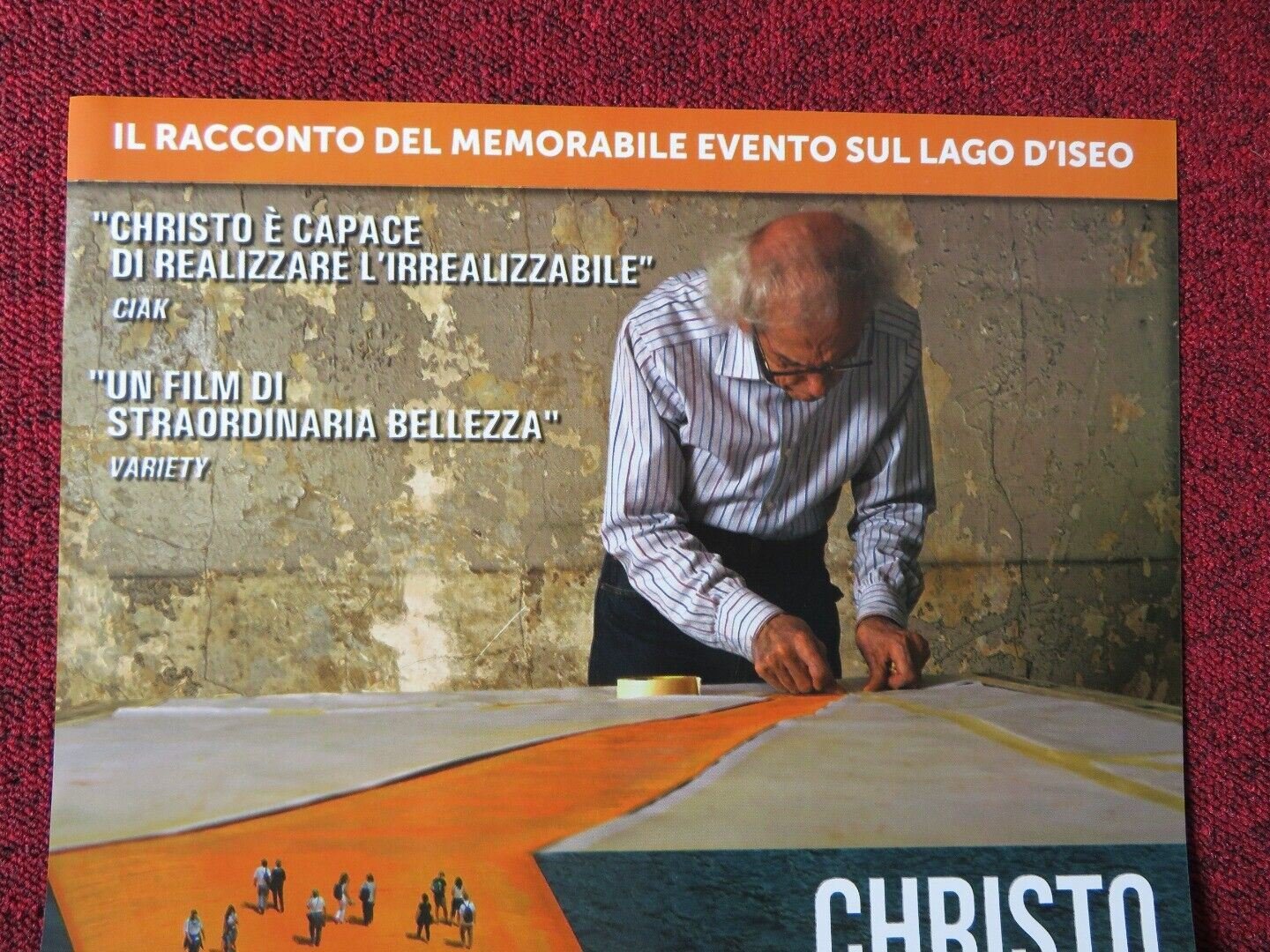 WALKING ON WATER ITALIAN LOCANDINA (26.5"x12.5") POSTER CHRISTO ANDREYM 2018 Movie posters