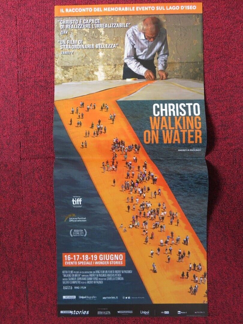 WALKING ON WATER ITALIAN LOCANDINA (26.5"x12.5") POSTER CHRISTO ANDREYM 2018 Movie posters