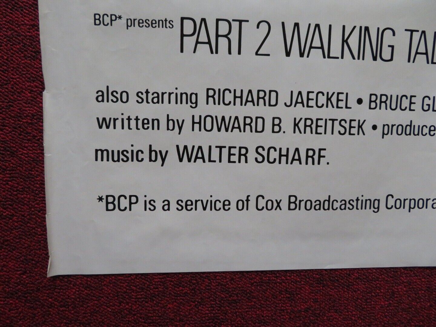 WALKING TALL PART II FOLDED US ONE SHEET POSTER BO SVENSON LUKE ASKEW 1975 Movie posters