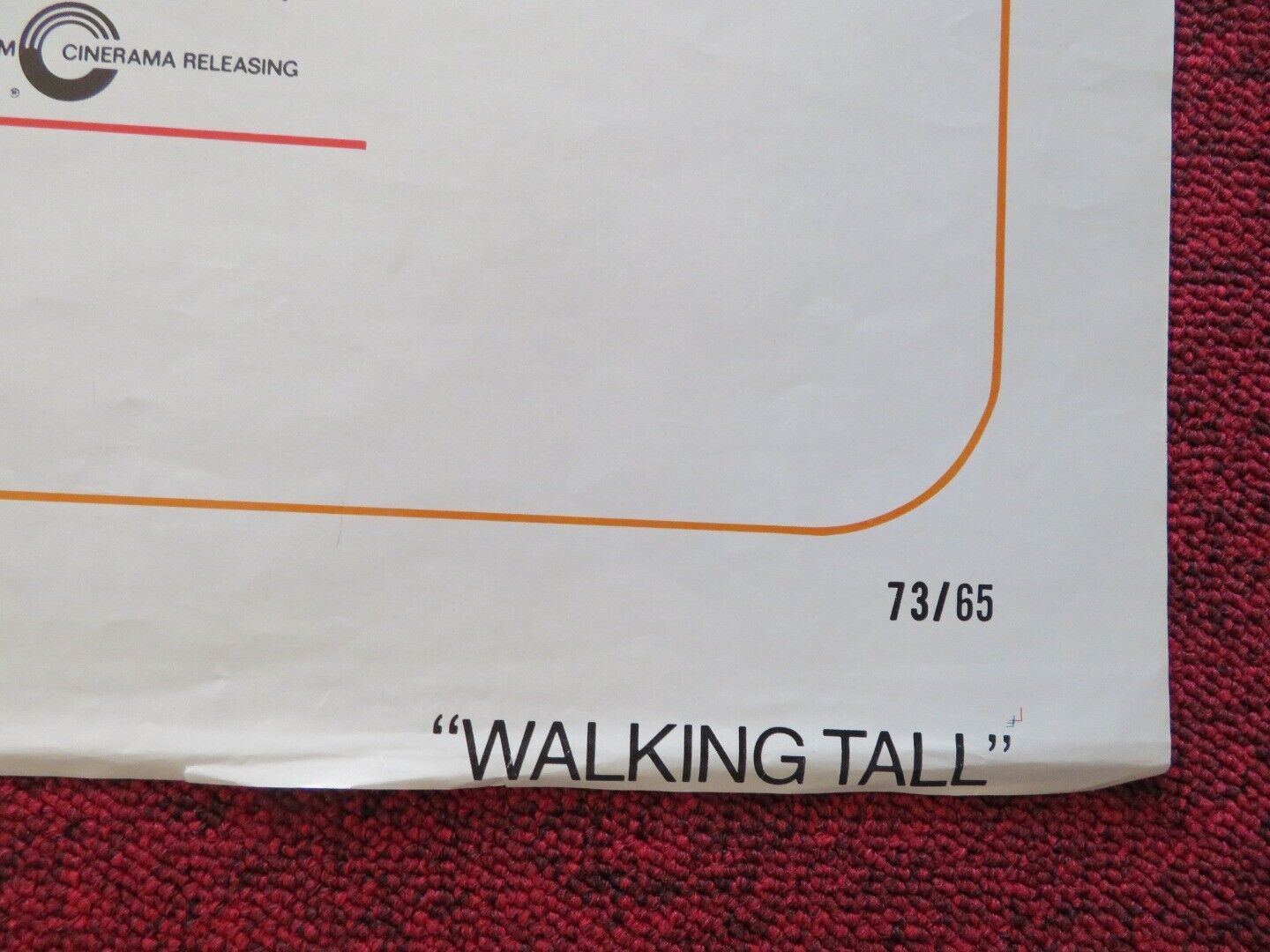 WALKING TALL - STYLE C FOLDED US ONE SHEET POSTER JOE DON BAKER 1973 Movie posters