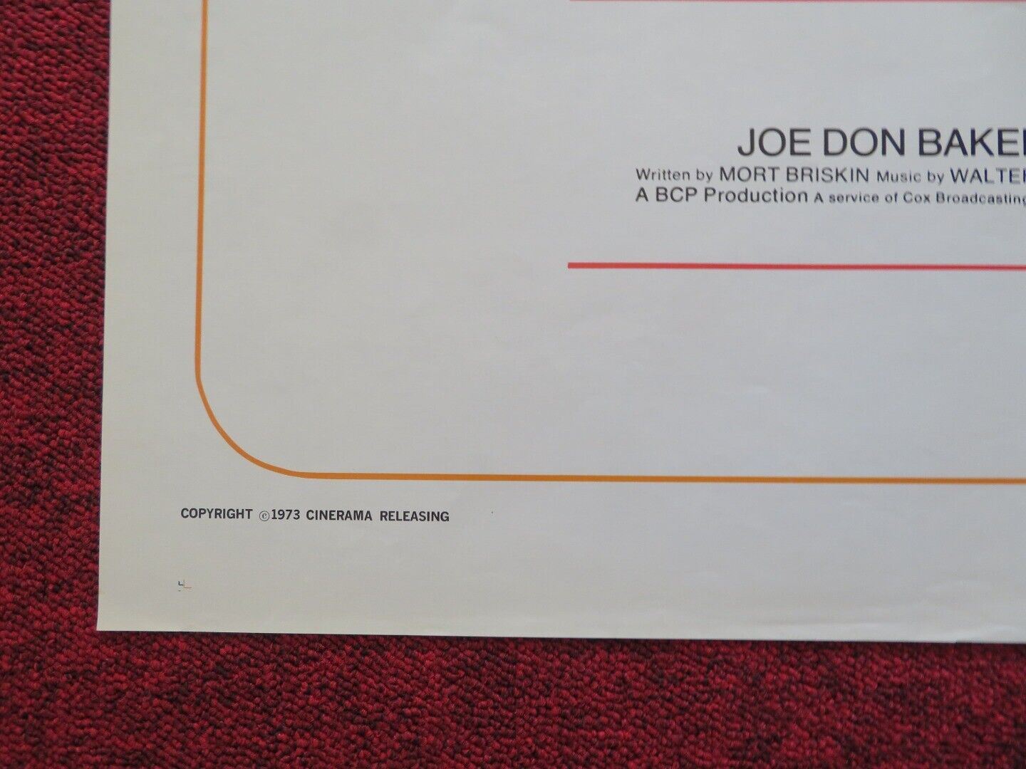 WALKING TALL - STYLE C FOLDED US ONE SHEET POSTER JOE DON BAKER 1973 Movie posters