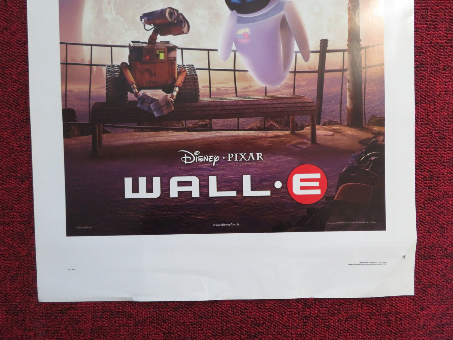 WALL - E ITALIAN LOCANDINA POSTER DISNEY BEN BURTT ELISSA KNIGHT 2008 Rendezvous Cinema Movie posters
