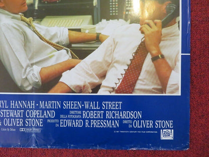 WALL STREET - B ITALIAN FOTOBUSTA POSTER CHARLIE SHEEN MICHAEL DOUGLAS 1987 Movie posters