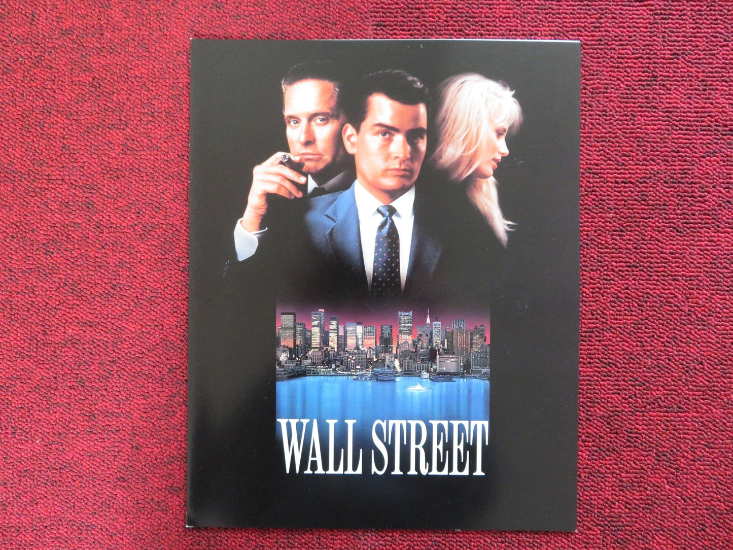 WALL STREET US SCREENING PROGRAM MICHAEL DOUGLAS CHARLIE SHEEN 1987 Rendezvous Cinema Movie posters