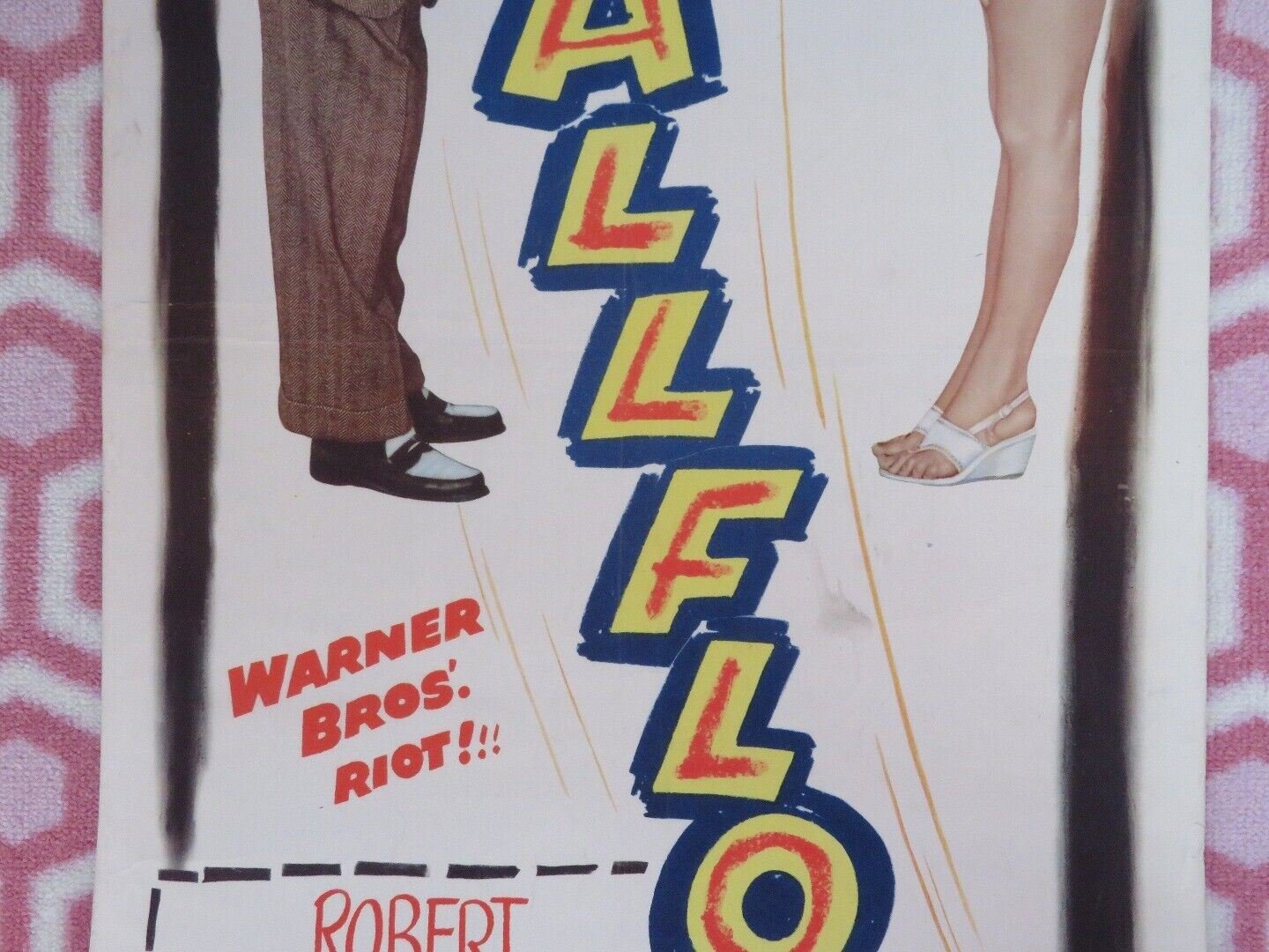 WALLFLOWER US INSERT (14"x 36") POSTER ROBERT HUTTON JOYCE REYNOLDS 1948 - Rendezvous Cinema