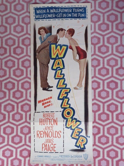 WALLFLOWER US INSERT (14"x 36") POSTER ROBERT HUTTON JOYCE REYNOLDS 1948 - Rendezvous Cinema