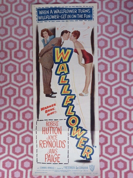 WALLFLOWER US INSERT (14"x 36") POSTER ROBERT HUTTON JOYCE REYNOLDS 1948 - Rendezvous Cinema