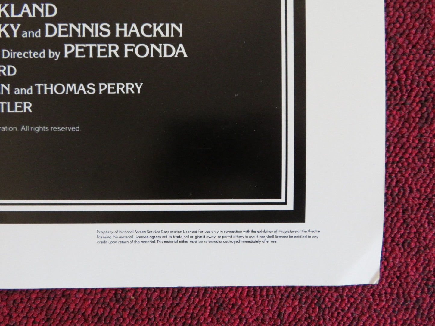 WANDA NEVADA US HALF SHEET (22"x 28") POSTER PETER FONDA BROOKE SHIELDS 1979 Rendezvous Cinema Movie posters