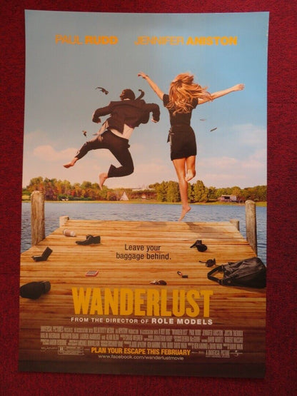 WANDERLUST US ONE SHEET ROLLED POSTER PAUL RUDD JENNIFER ANISTON 2012 Movie posters