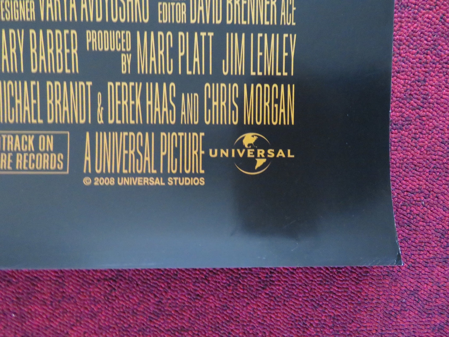 WANTED US ONE SHEET ROLLED POSTER JAMES MCAVOY MORGAN FREEMAN 2008 Rendezvous Cinema Movie posters