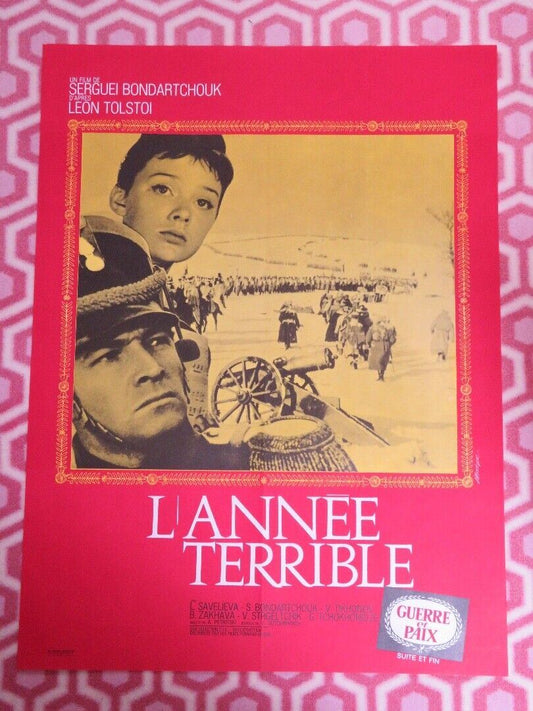 War and Peace, Part IV: Pierre Bezukhov - C FRENCH (22.5" x 31") POSTER TOLSTOI Movie posters