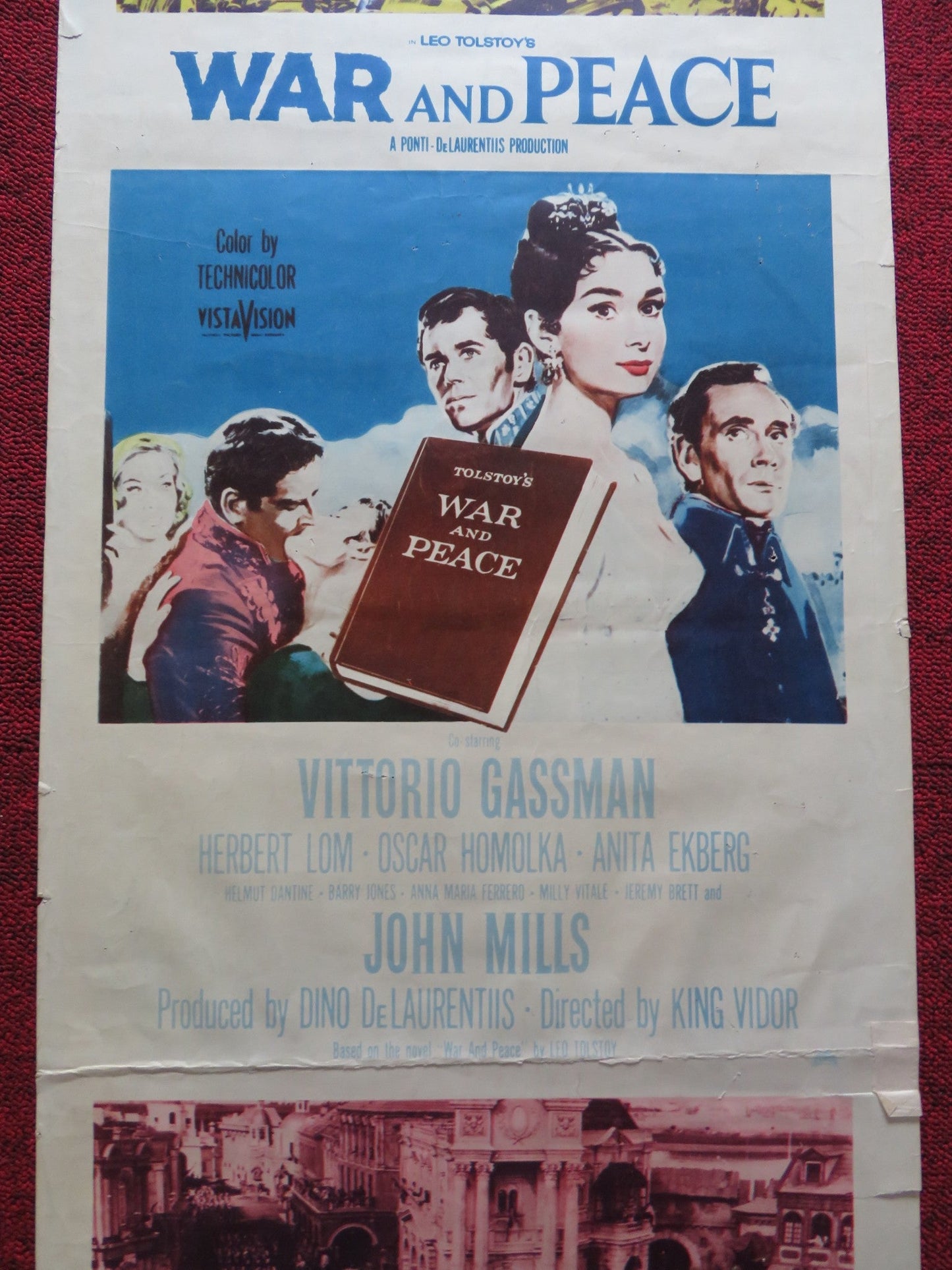 WAR AND PEACE US INSERT (14"x 36") POSTER AUDREY HEPBURN HENRY FONDA 1956 Rendezvous Cinema Movie posters