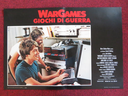 WAR GAMES - A ITALIAN FOTOBUSTA POSTER MATTHEW BRODERICK ALLY SHEEDY 1983 Rendezvous Cinema Movie posters