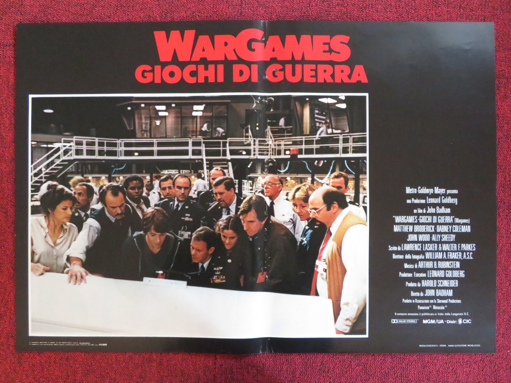 WAR GAMES - B ITALIAN FOTOBUSTA POSTER MATTHEW BRODERICK ALLY SHEEDY 1983 Rendezvous Cinema Movie posters