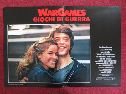 WAR GAMES - D ITALIAN FOTOBUSTA POSTER MATTHEW BRODERICK ALLY SHEEDY 1983 Rendezvous Cinema Movie posters