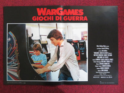 WAR GAMES - E ITALIAN FOTOBUSTA POSTER MATTHEW BRODERICK ALLY SHEEDY 1983 Rendezvous Cinema Movie posters