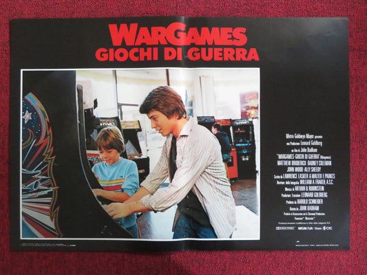 WAR GAMES - E ITALIAN FOTOBUSTA POSTER MATTHEW BRODERICK ALLY SHEEDY 1983 Rendezvous Cinema Movie posters