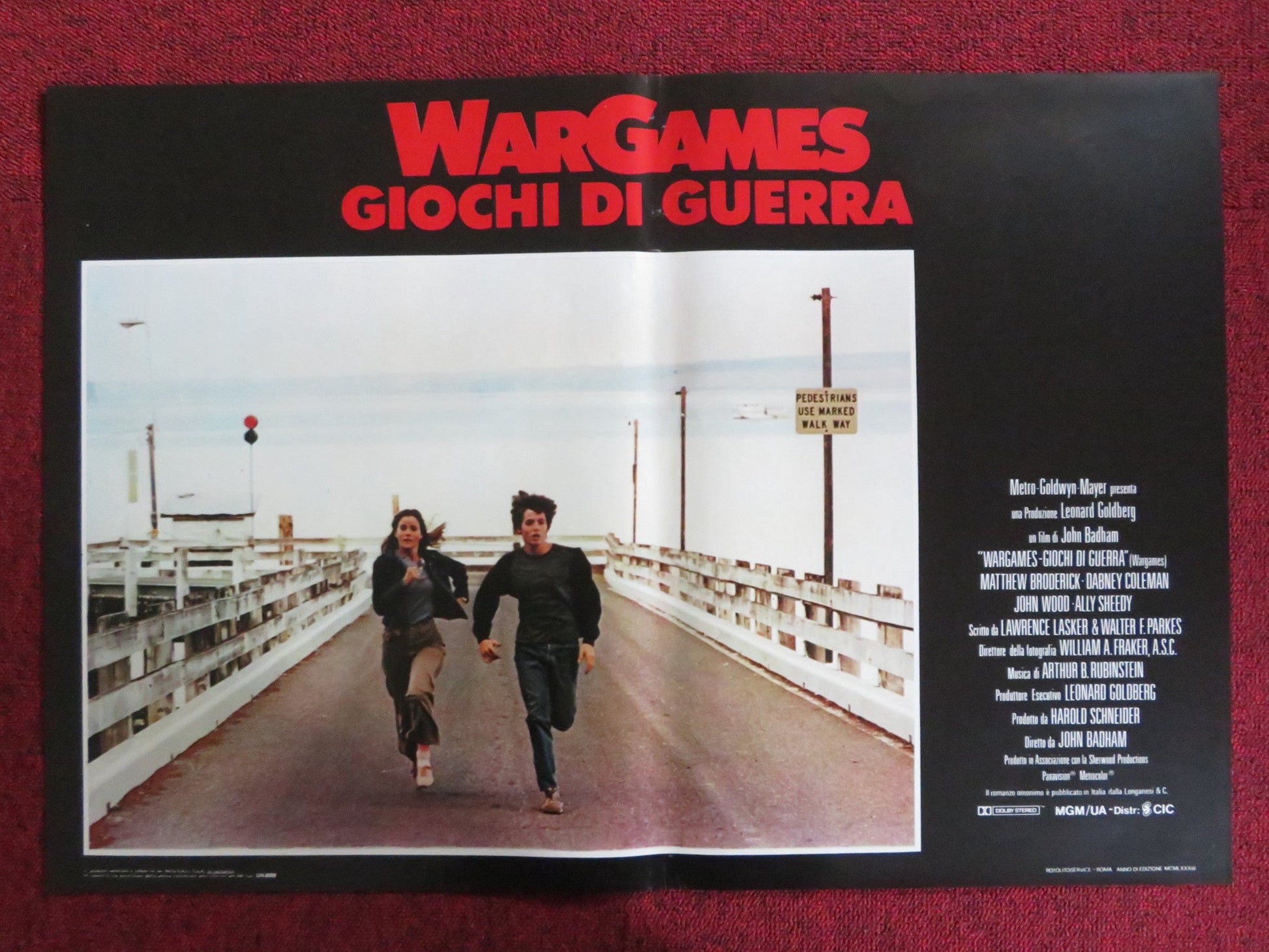 WAR GAMES - F ITALIAN FOTOBUSTA POSTER MATTHEW BRODERICK ALLY SHEEDY 1983 Rendezvous Cinema Movie posters