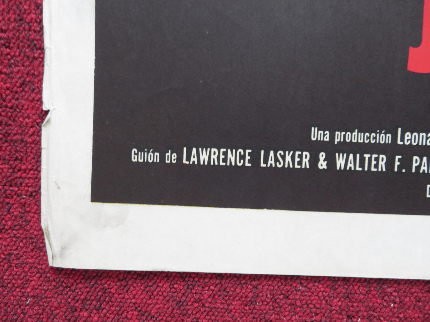 WAR GAMES FOLDED ARGENTINA ONE SHEET POSTER MATTHEW BRODERICK ALLY SHEEDY 1983 Rendezvous Cinema Movie posters