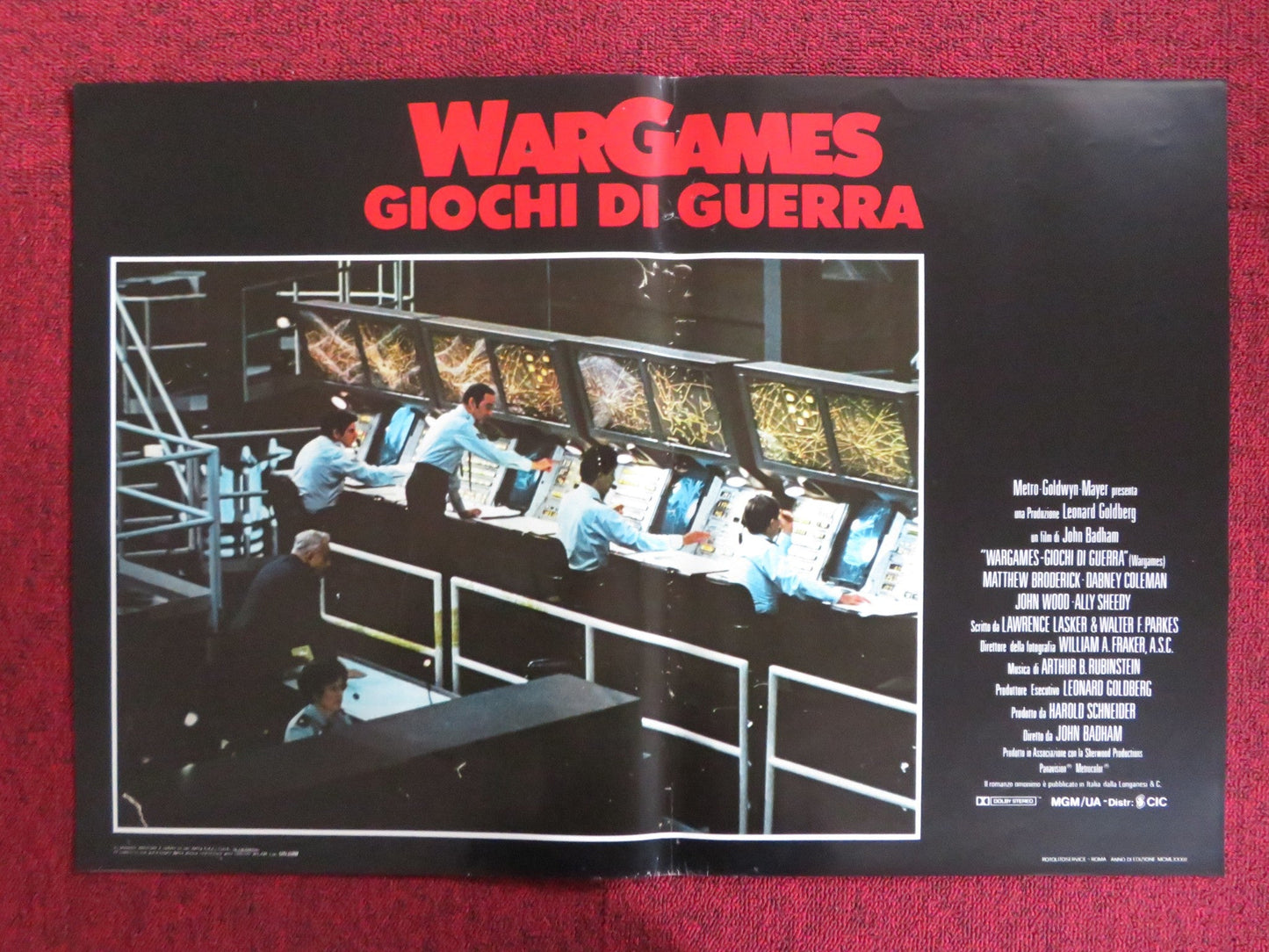 WAR GAMES - G ITALIAN FOTOBUSTA POSTER MATTHEW BRODERICK ALLY SHEEDY 1983 Rendezvous Cinema Movie posters