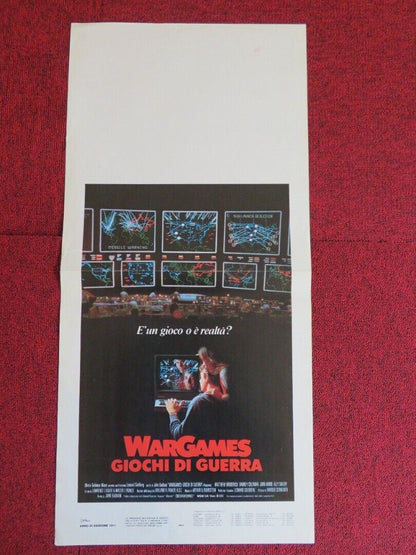 WAR GAMES ITALIAN LOCANDINA (27.5"x13") POSTER JOHN BADHAM 1983 - Rendezvous Cinema