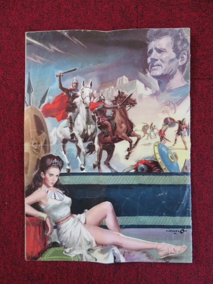WAR GODS OF BABYLON - ITALIAN FOLDED PRESSBOOK UNCUT GLOBE FILMS HOWARD DUFF 1962 Rendezvous Cinema Movie posters