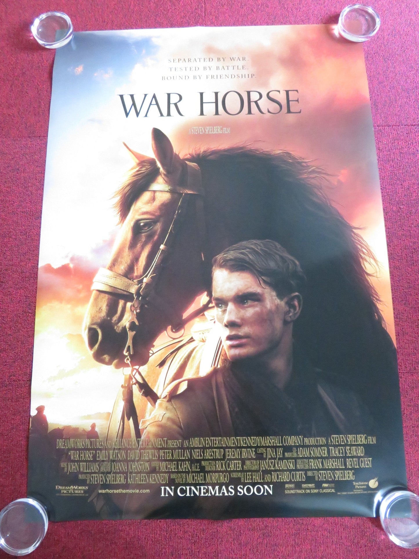 WAR HORSE - B US ONE SHEET ROLLED POSTER JEREMY IRVINE EMILY WATSON 2011 Rendezvous Cinema Movie posters