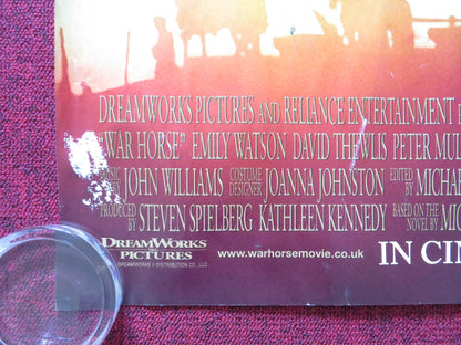 WAR HORSE UK QUAD ROLLED POSTER SPIELBERG JEREMY IRVINE 2011 Rendezvous Cinema Movie posters