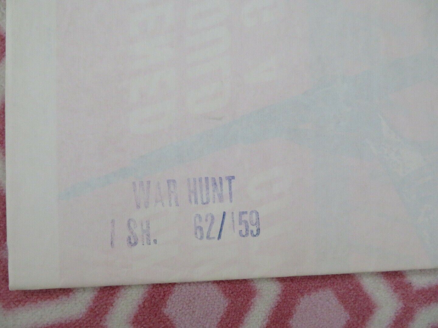 WAR HUNT FOLDED US ONE SHEET POSTER JOHN SAXON ROBERT REDFORD 1962 Movie posters