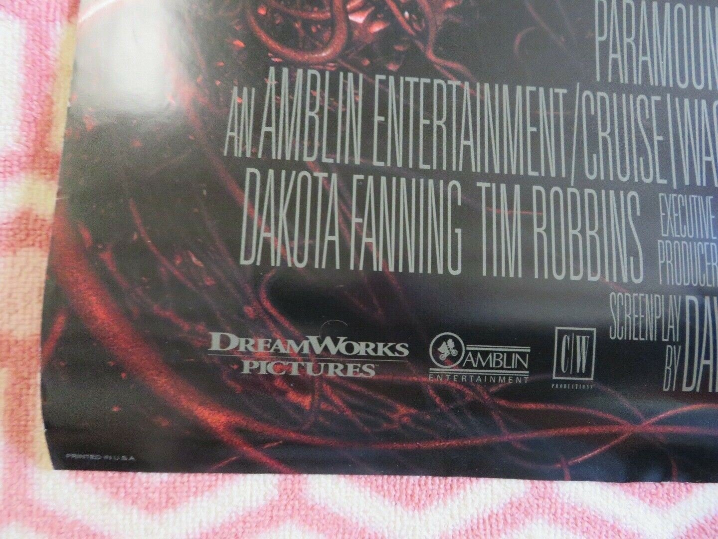 WAR OF THE WORLDS TEASER US ONE SHEET ROLLED POSTER TOM CRUISE SPIELBERG 2005 Movie posters