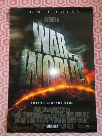 WAR OF THE WORLDS TEASER US ONE SHEET ROLLED POSTER TOM CRUISE SPIELBERG 2005 Movie posters
