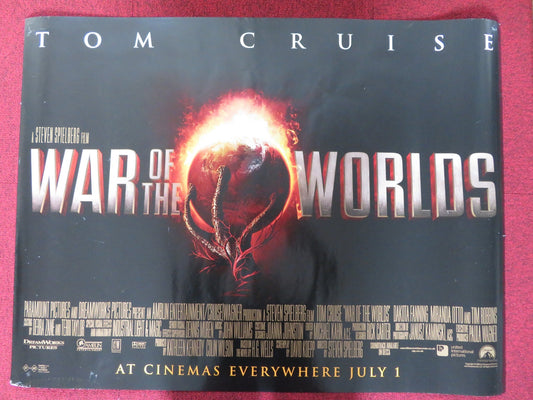 WAR OF THE WORLDS UK QUAD (30"x 40") ROLLED POSTER TOM CRUISE D. FANNING 2005 Rendezvous Cinema Movie posters