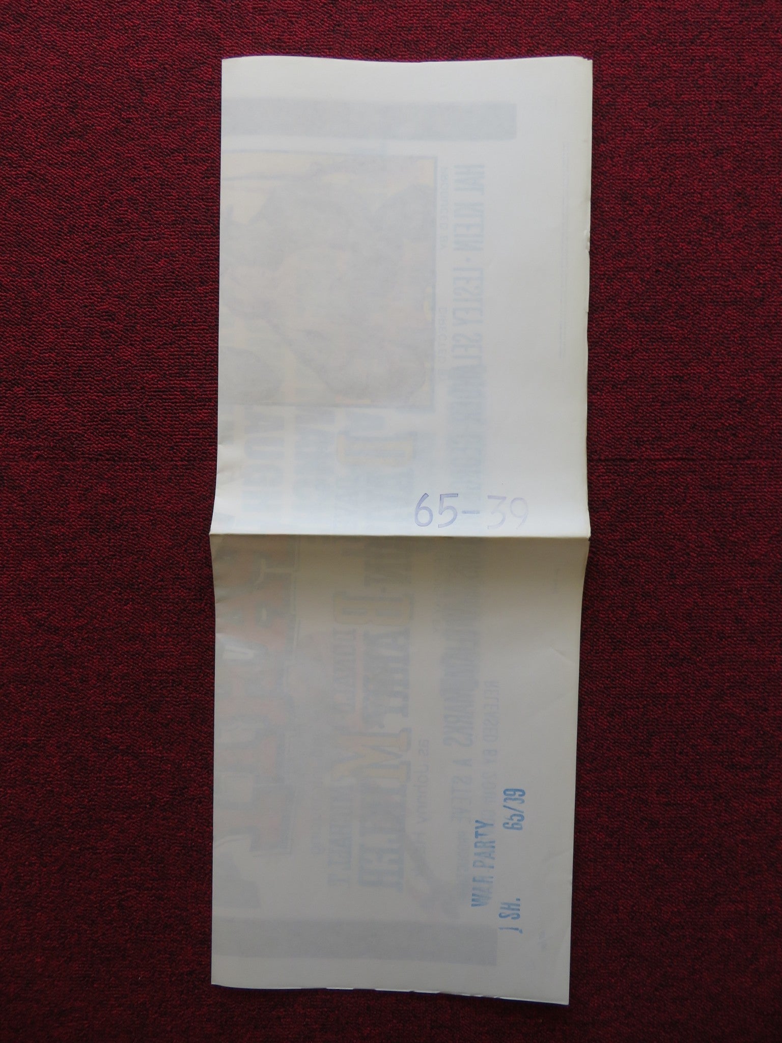 WAR PARTY FOLDED US ONE SHEET POSTER DAVEY DAVISON DONALD BARRY 1965 Rendezvous Cinema Movie posters