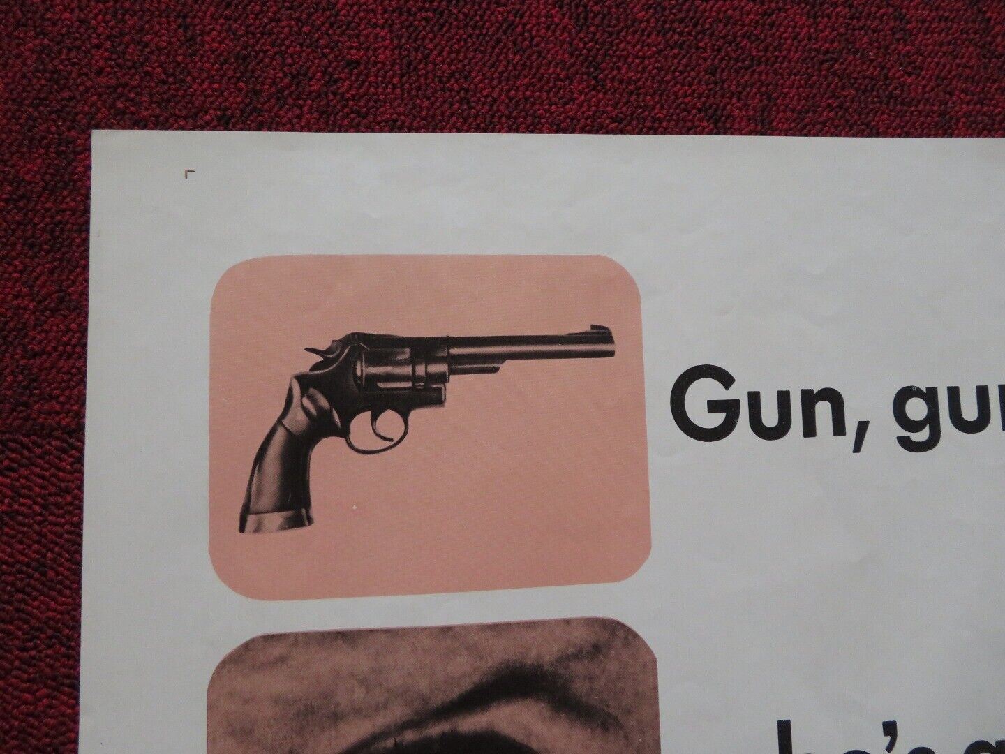 WARNING SHOT FOLDED US ONE SHEET POSTER JOAN COLLINS DAVID JANSSEN 1966 - Rendezvous Cinema