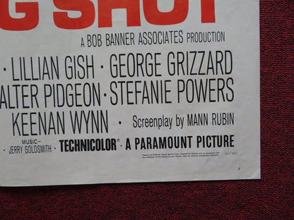 WARNING SHOT FOLDED US ONE SHEET POSTER JOAN COLLINS DAVID JANSSEN 1966 - Rendezvous Cinema