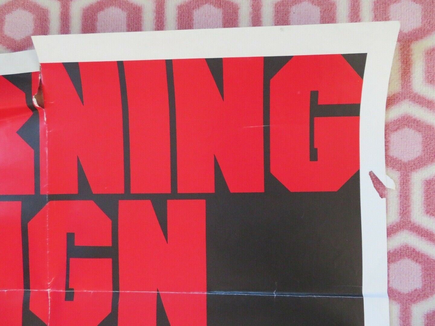 WARNING SIGN US ONE SHEET POSTER SAM WATERSTON YAPHET KOTTO 1985 Movie posters