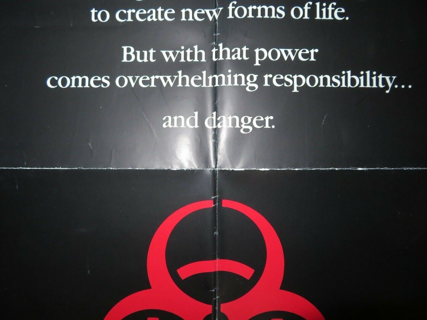 WARNING SIGN US ONE SHEET POSTER SAM WATERSTON YAPHET KOTTO 1985 Movie posters