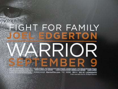 WARRIOR - b US ONE SHEET ROLLED POSTER TOM HARDY JOEL EDGERTON 2011 Rendezvous Cinema Movie posters