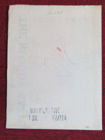 WARRIORS FIVE FOLDED US ONE SHEET POSTER JACK PALANCE GIOVANNA RALLI 1962 Rendezvous Cinema Movie posters