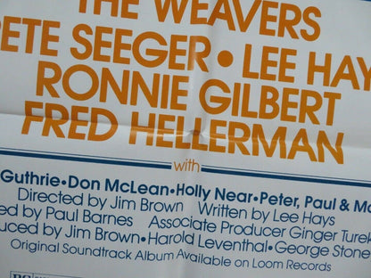 WASN'T THAT A TIME! US ONE SHEET POSTER THE WEAVERS 1982 Movie posters
