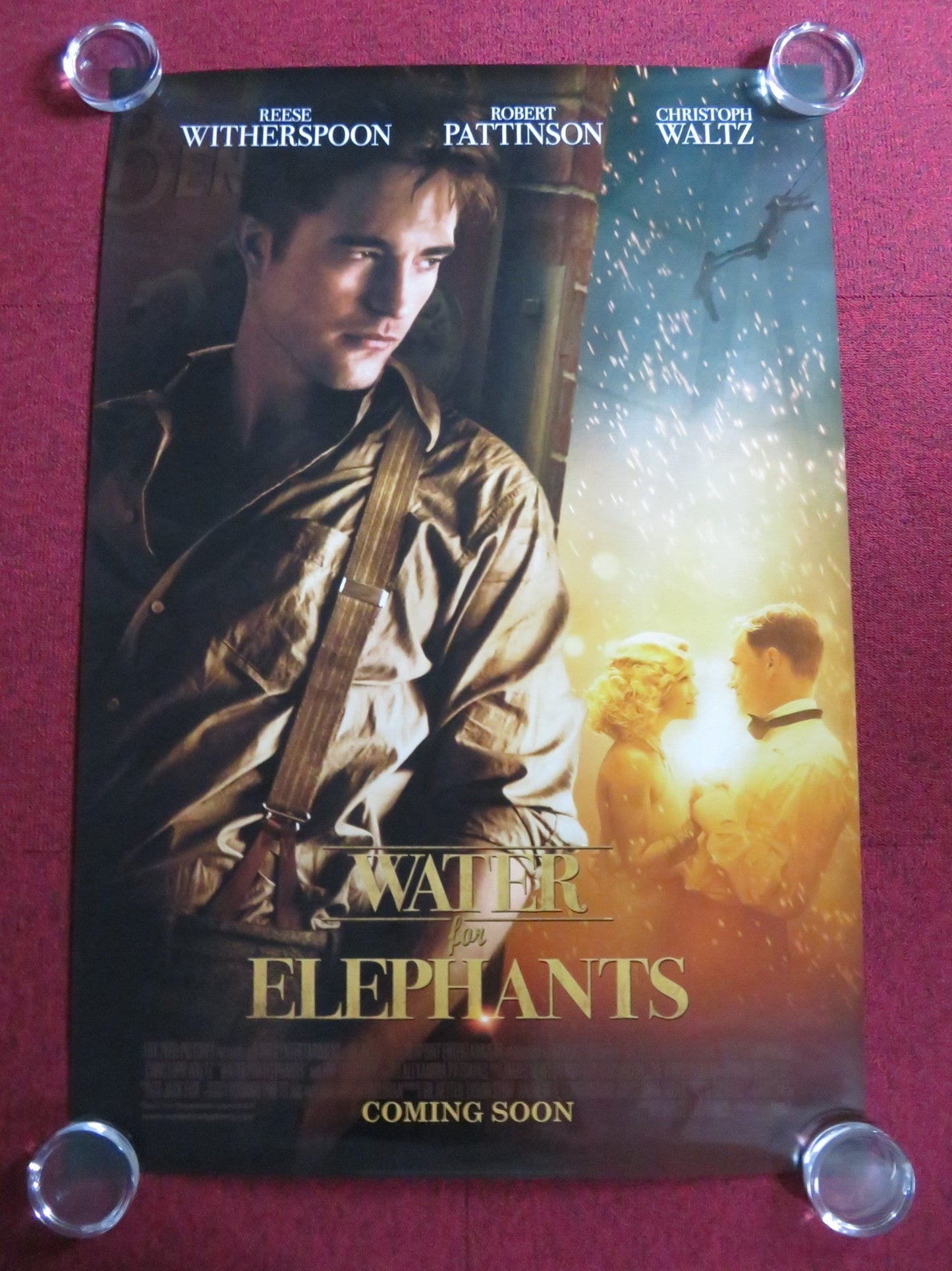 WATER FOR ELEPHANTS - B US ONE SHEET ROLLED POSTER WITHERSPOON PATTINSON 2011 Rendezvous Cinema Movie posters