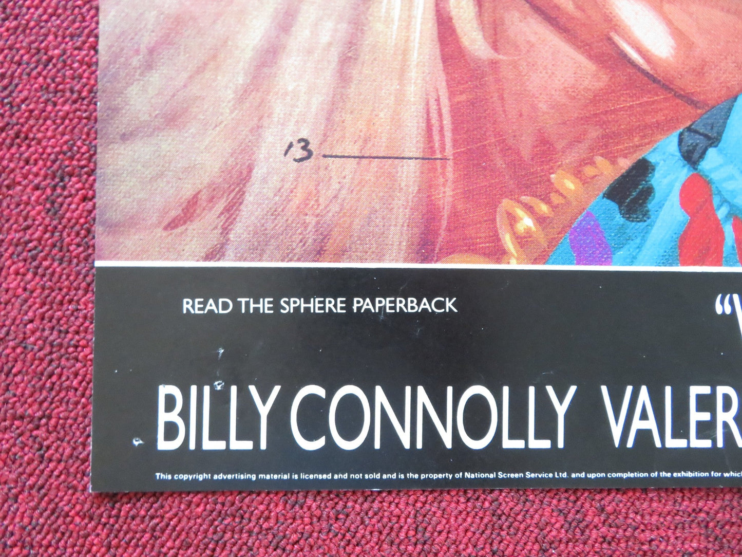 WATER UK QUAD POSTER FOLDED BILLY CONNOLLY MICHAEL CAINE 1985 Rendezvous Cinema Movie posters